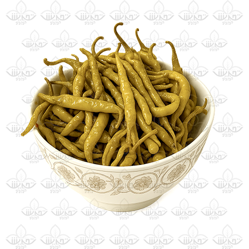 ترشی فلفل سوزنی خانگی